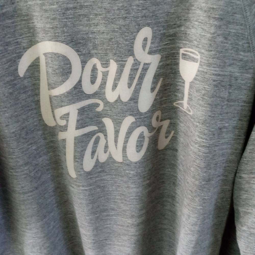 WILDFOX "Pour Favor" Wine Glass Oversized Sweatshirt | M - Picture 3 of 6